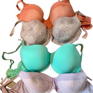Victoria's Secret - Bundle of 4 colorful  bras -  36D